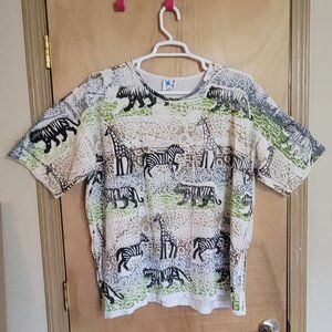 💜EZL One Size Fits Most Animal Safari Print T-shirt